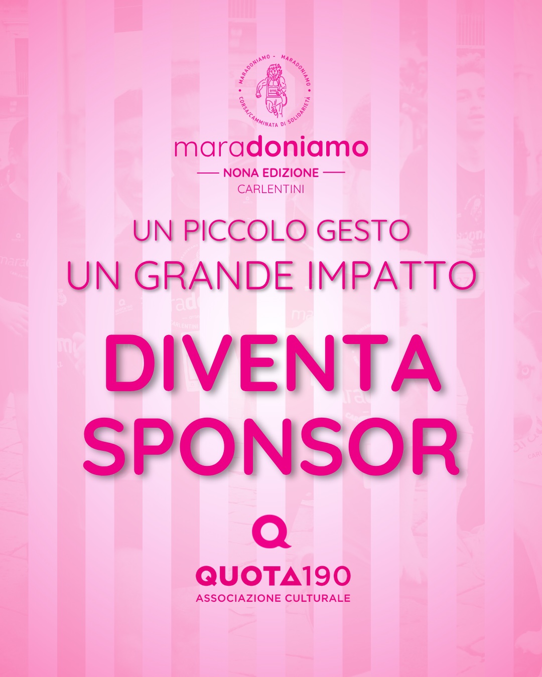 Diventa sponsor: la call per le attività