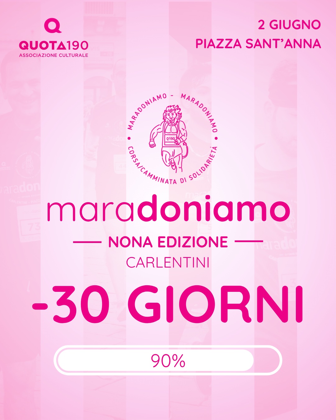 Il conto alla rovescia: meno 30 giorni