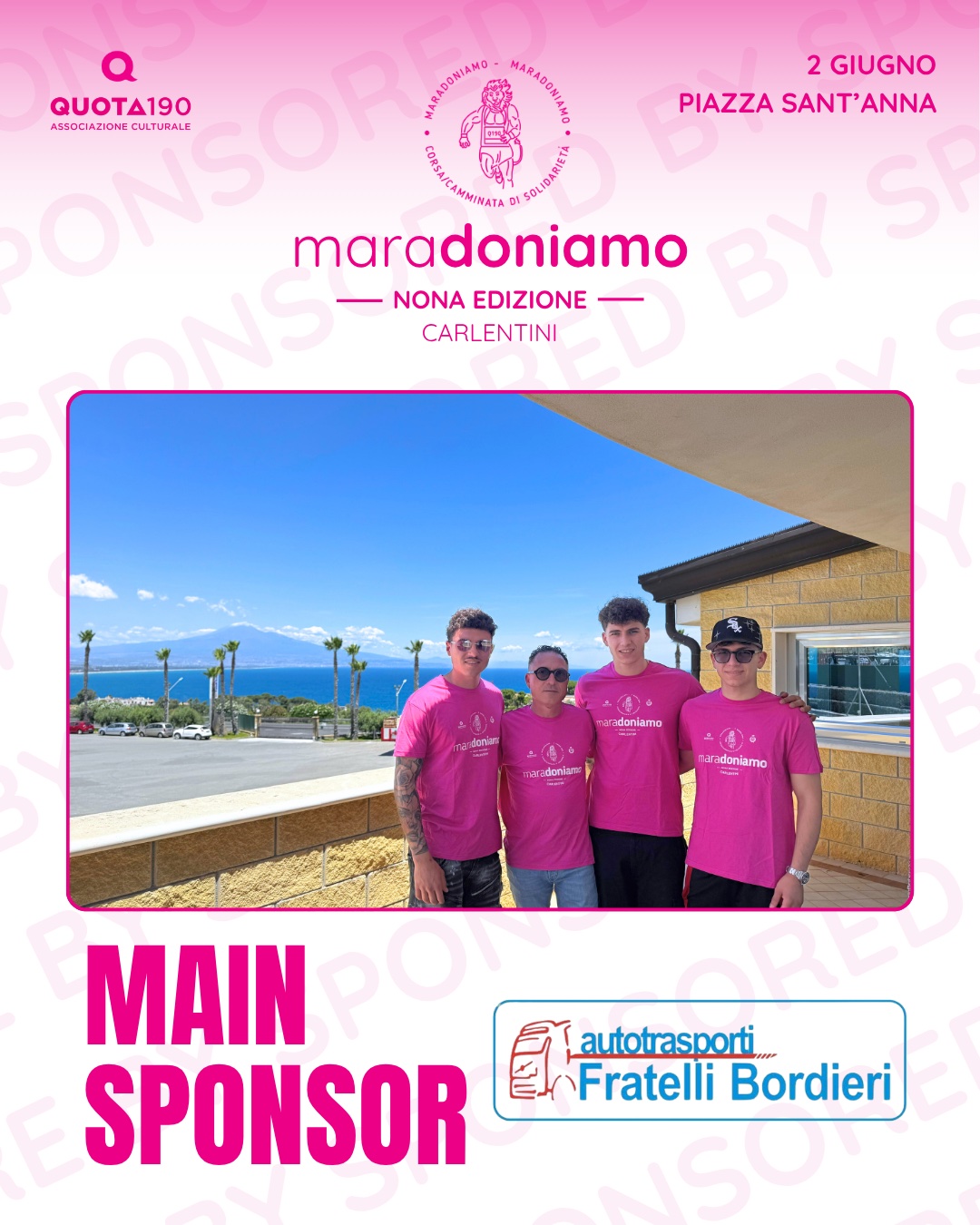 Il main sponsor della IX edizione