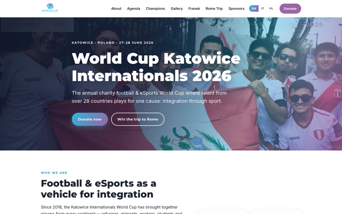 Il sito del World Cup Katowice Internationals
